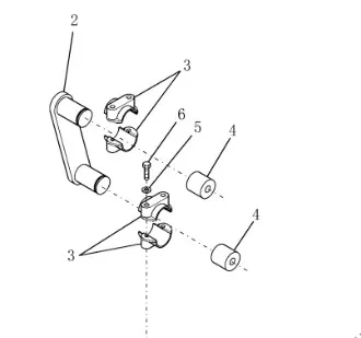 87486176 - Рычаг крепл. стана реш. 8010, 8230/40/50