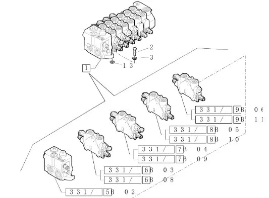 87758454 - Секция гидрораспределителя